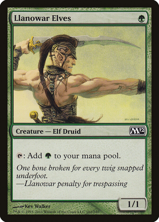 Llanowar Elves · Magic 2012 (M12) #182