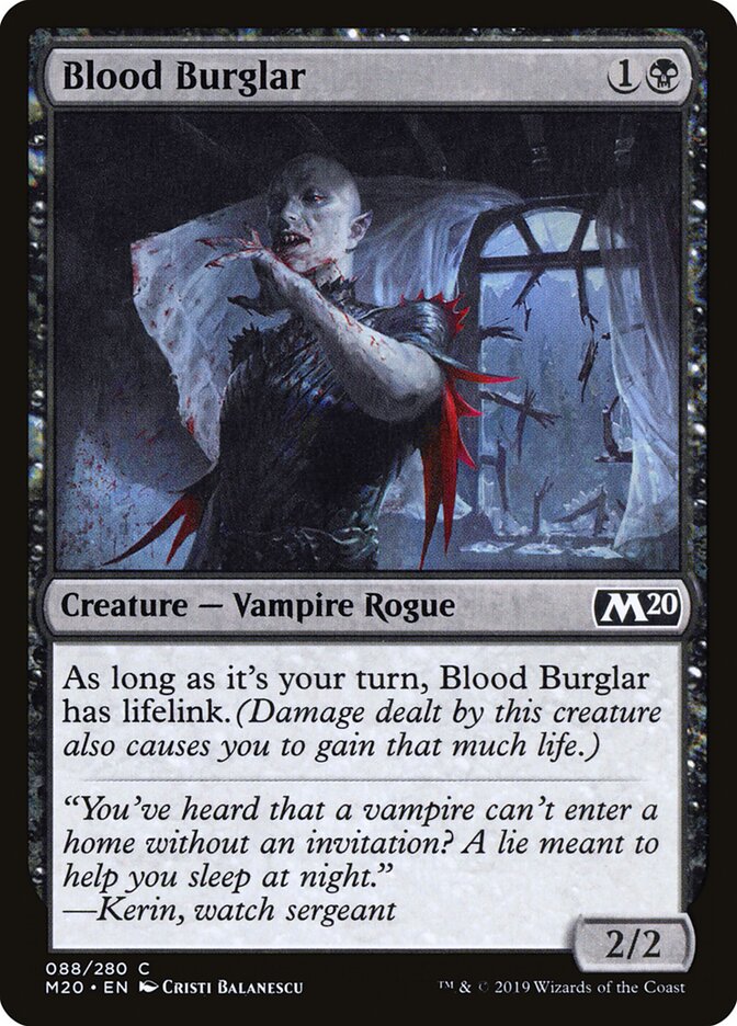 Blood Burglar · Core Set 2020 (M20) #88