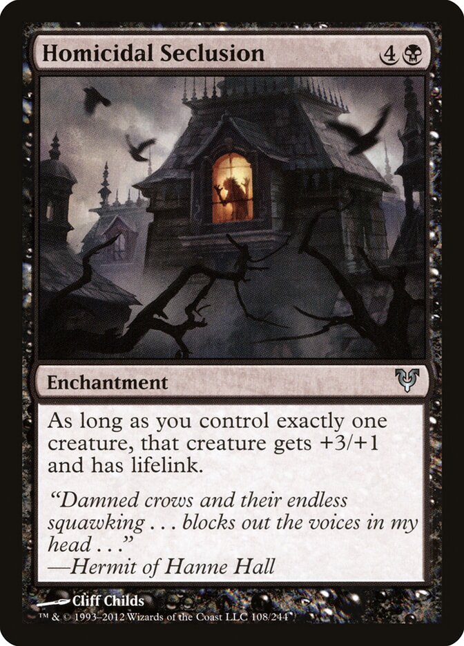 Homicidal Seclusion · Avacyn Restored (AVR) #108
