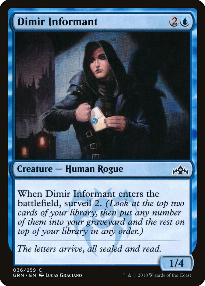 Dimir Informant · Guilds of Ravnica (GRN) #36