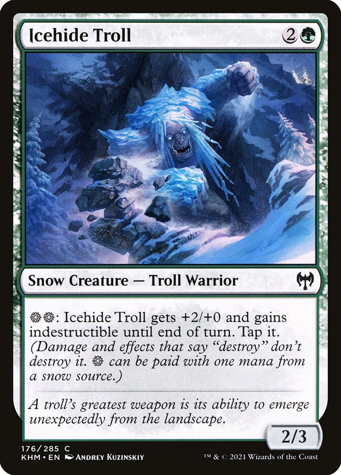 Icehide Troll · Kaldheim (KHM) #176