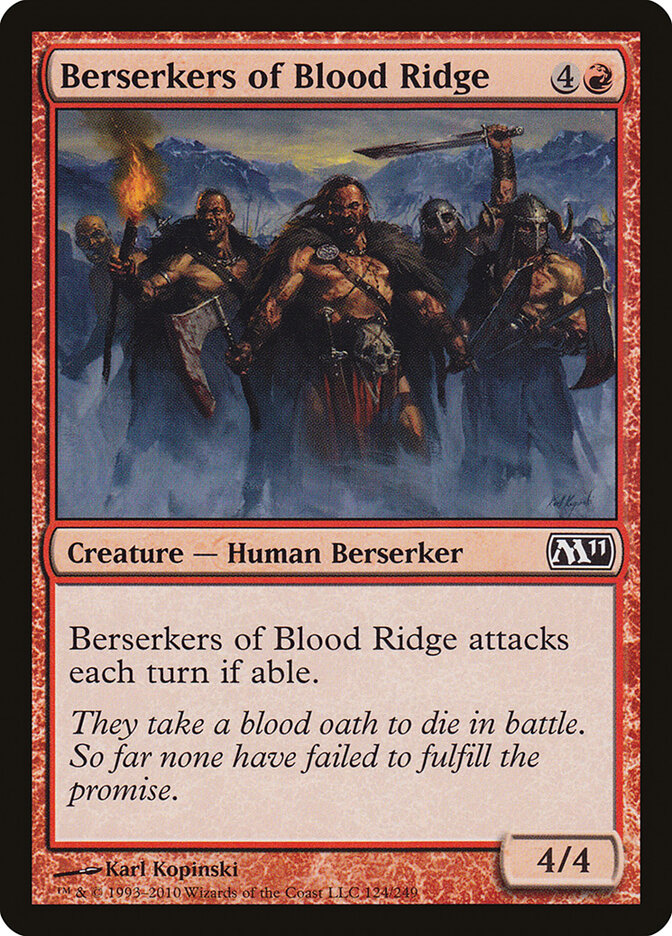 Berserkers of Blood Ridge · Magic 2011 (M11) #124