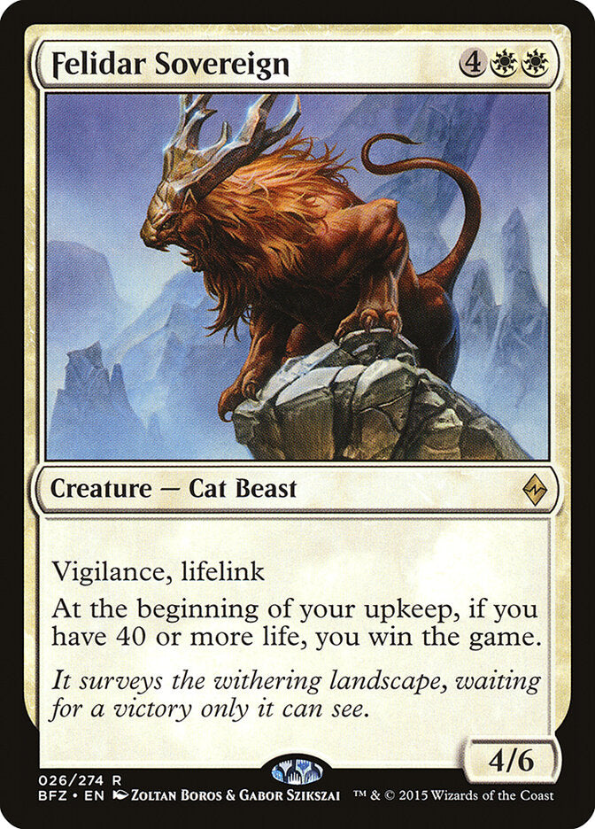 Felidar Sovereign · Battle for Zendikar (BFZ) #26