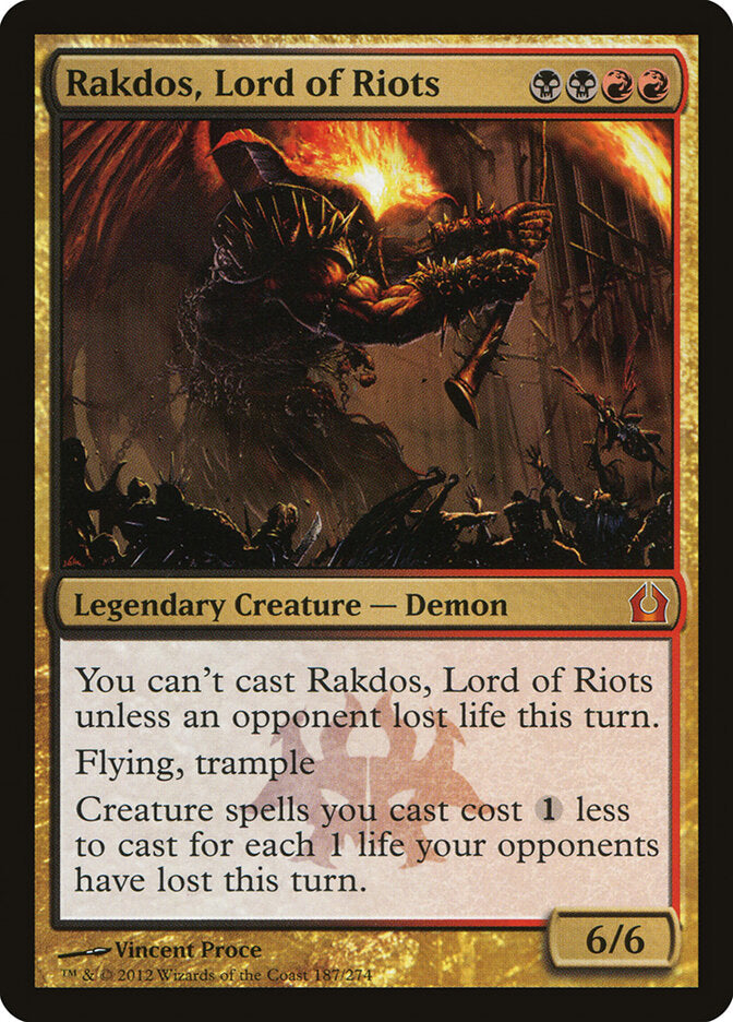 Rakdos, Lord of Riots · Return to Ravnica (RTR) #187
