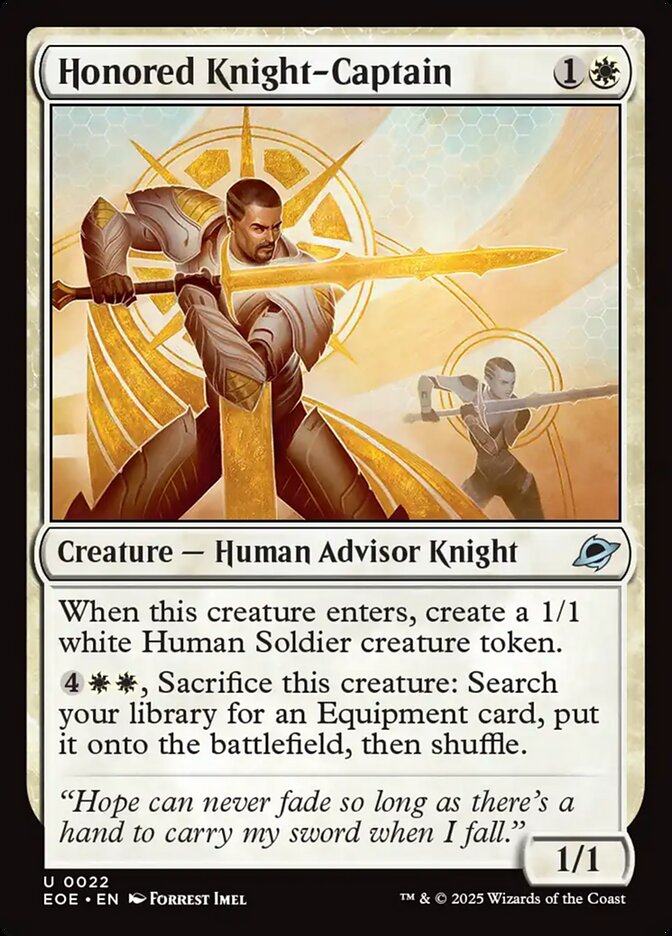 Honored Knight-Captain · Edge of Eternities (EOE) #22