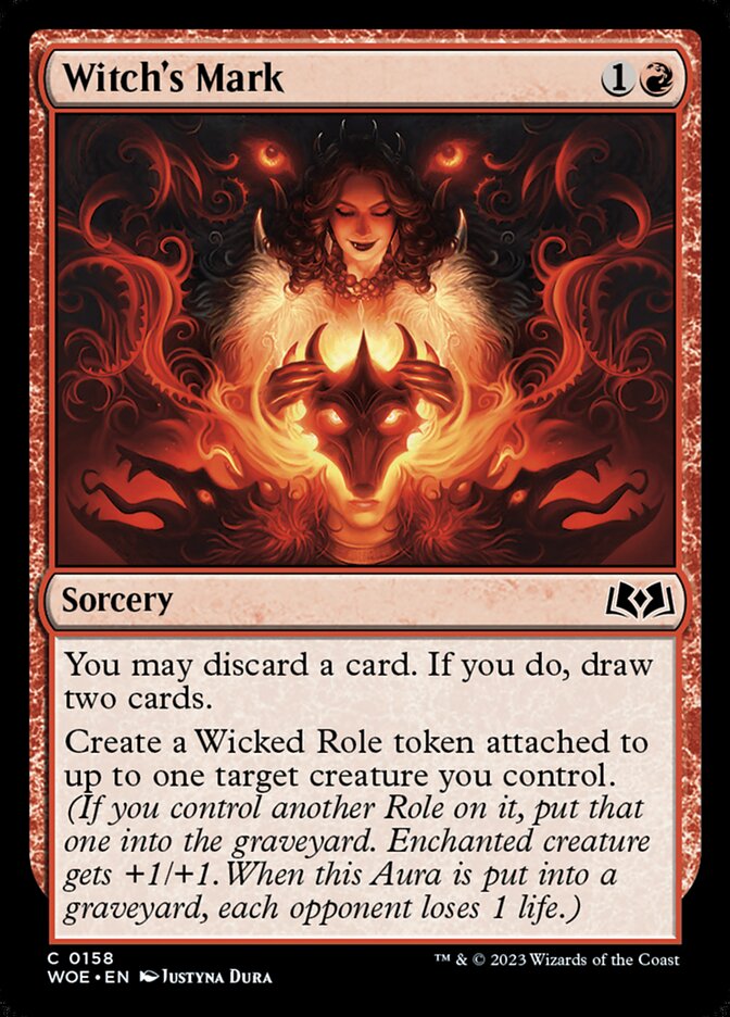 Witch's Mark · Wilds of Eldraine (WOE) #158