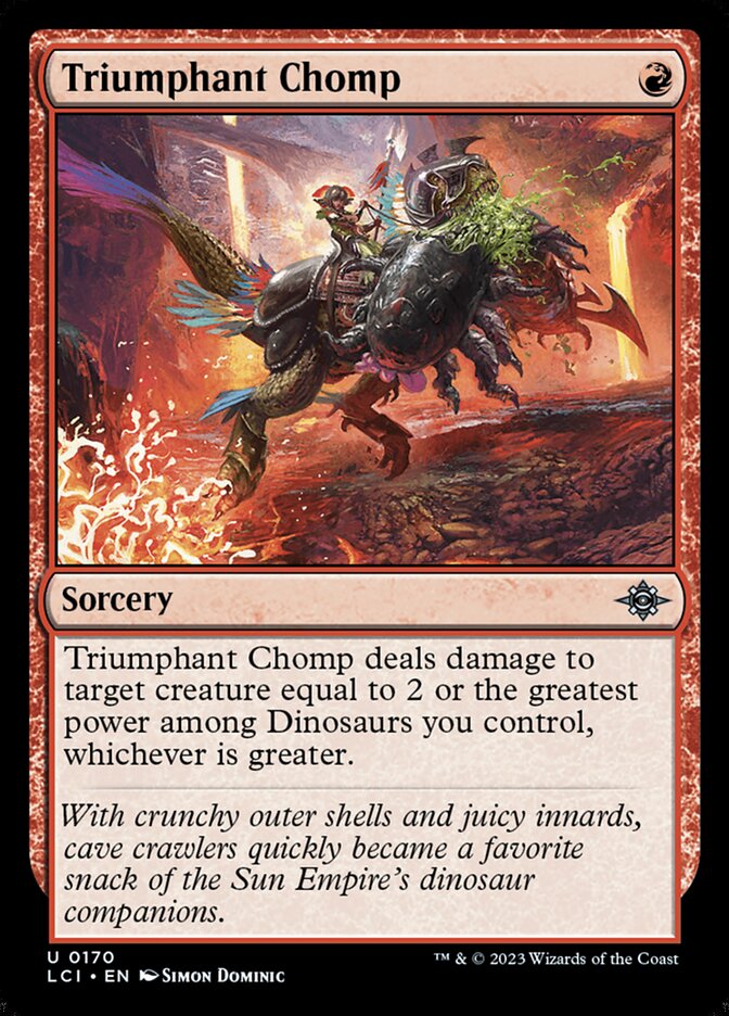 Triumphant Chomp · The Lost Caverns of Ixalan (LCI) #170