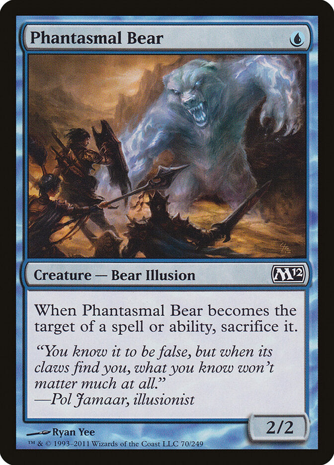 Phantasmal Bear · Magic 2012 (M12) #70