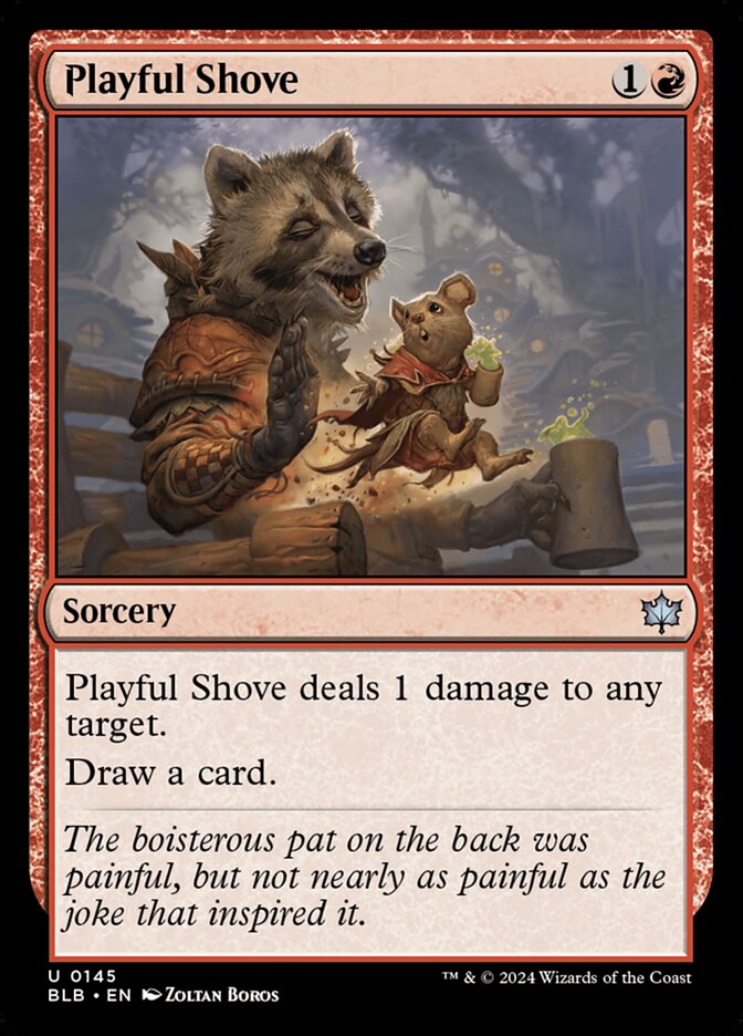 Playful Shove · Bloomburrow (BLB) #145