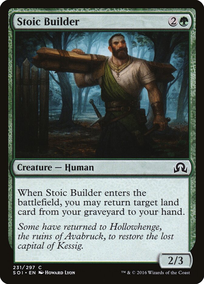 Stoic Builder · Shadows over Innistrad (SOI) #231