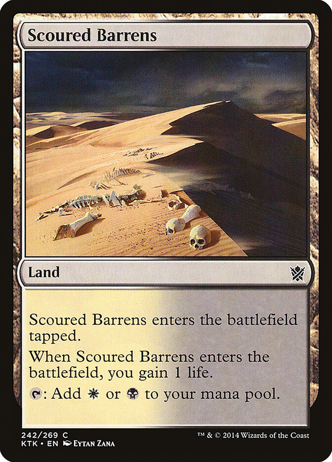 Scoured Barrens · Khans of Tarkir (KTK) #242