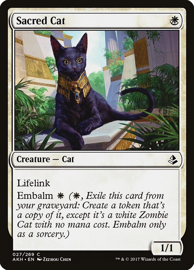 Sacred Cat · Amonkhet (AKH) #27