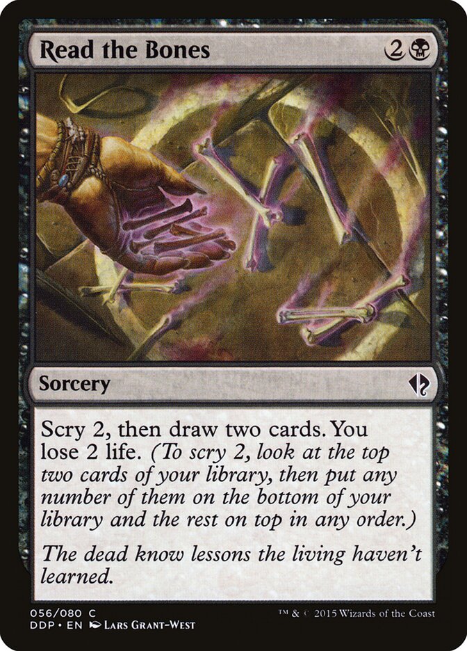 Read the Bones · Duel Decks: Zendikar vs. Eldrazi (DDP) #56