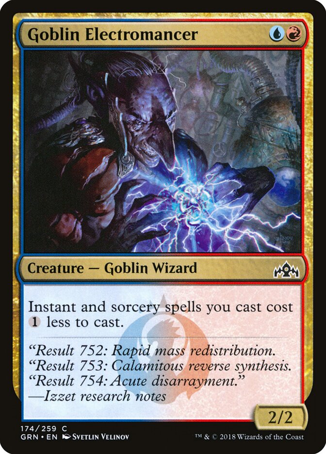 Goblin Electromancer · Guilds of Ravnica (GRN) #174