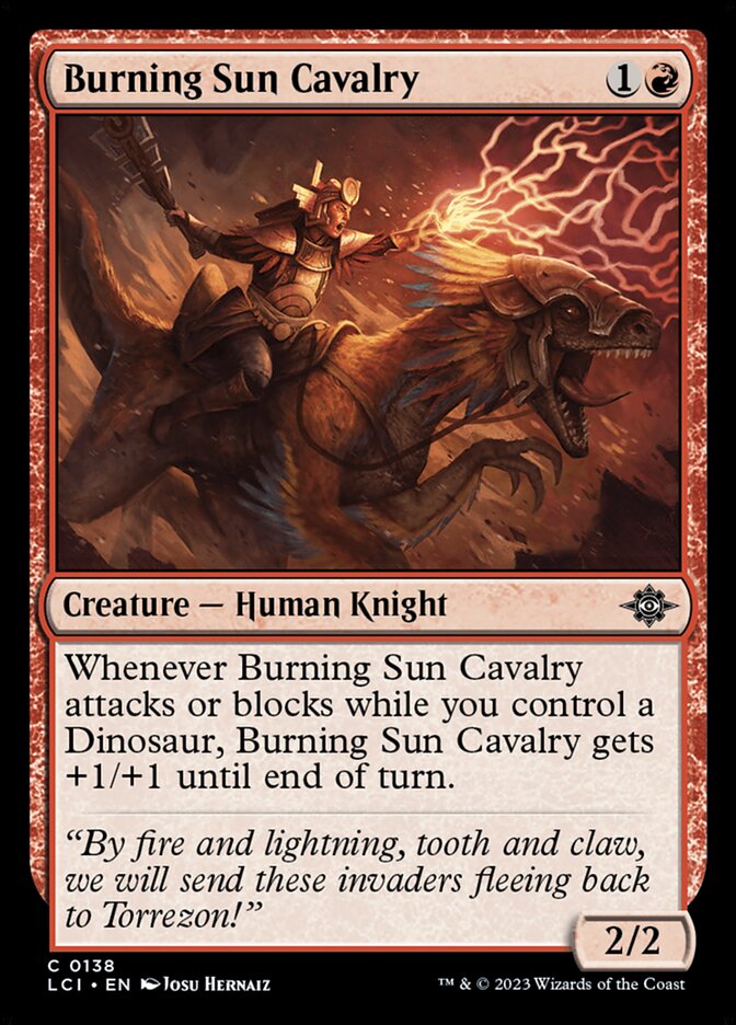 Burning Sun Cavalry · The Lost Caverns of Ixalan (LCI) #138