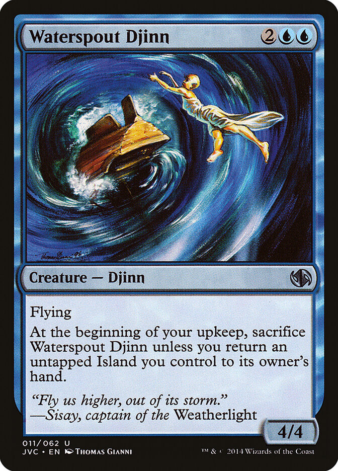 Waterspout Djinn · Duel Decks Anthology: Jace vs. Chandra (JVC) #11