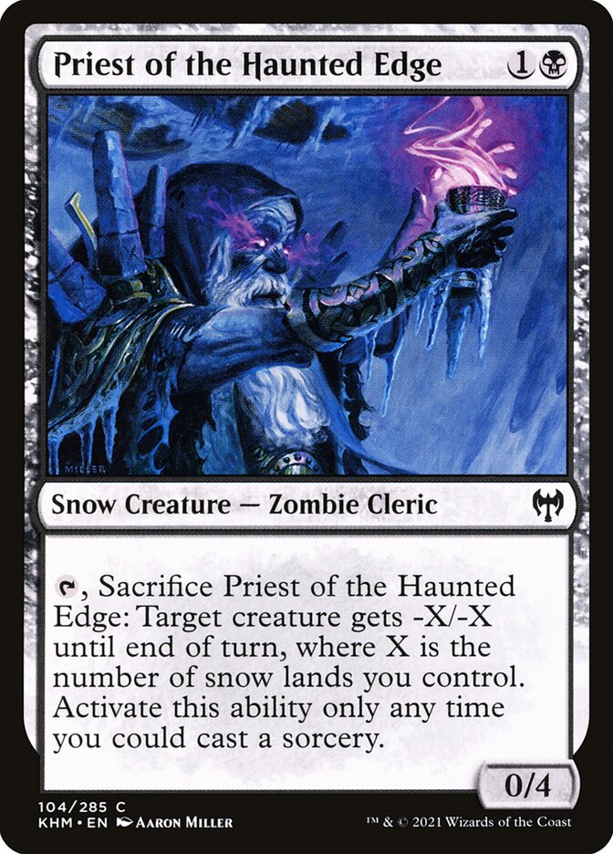 Priest of the Haunted Edge · Kaldheim (KHM) #104