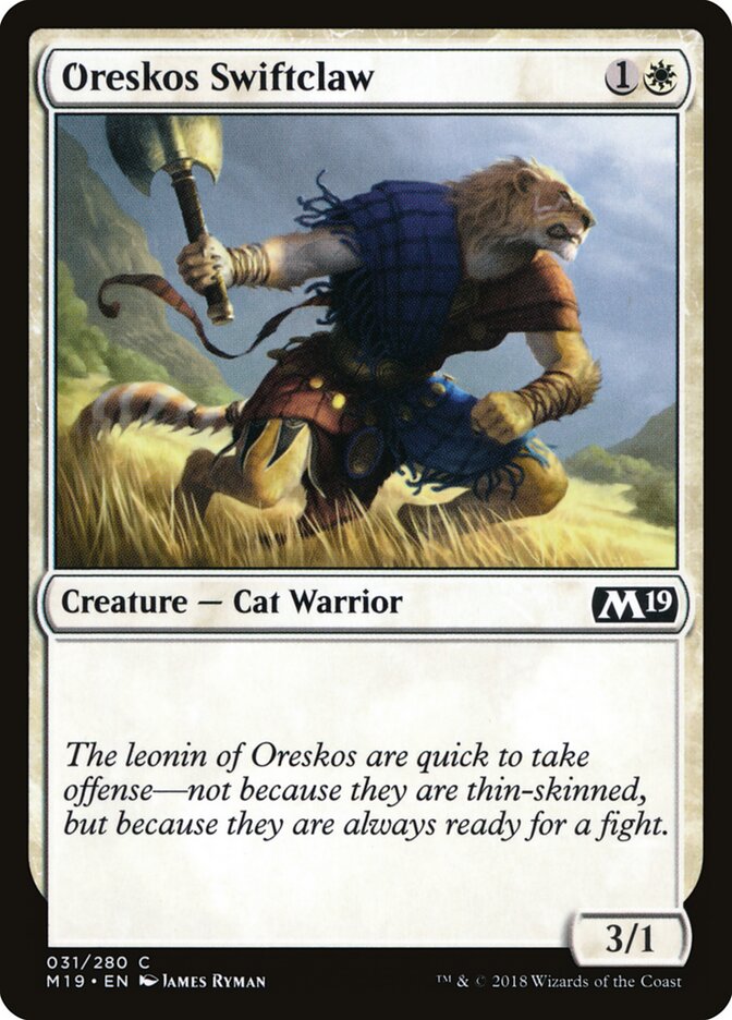 Oreskos Swiftclaw · Core Set 2019 (M19) #31
