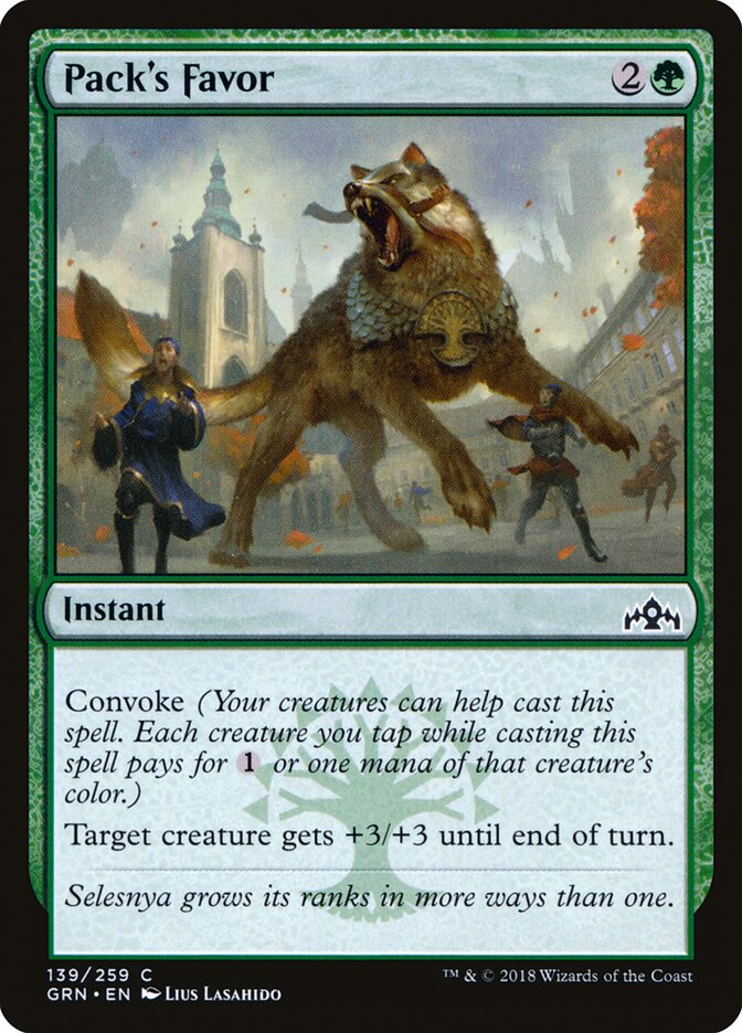Pack's Favor · Guilds of Ravnica (GRN) #139