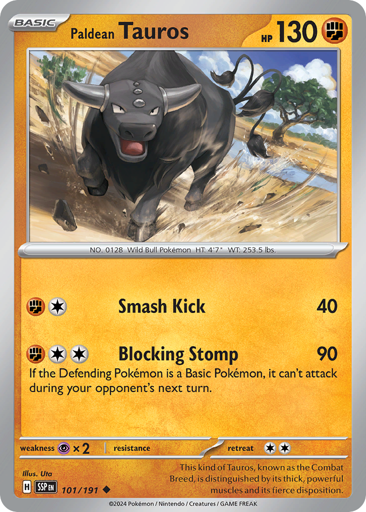 Paldean Tauros · Surging Sparks (SV8) #101