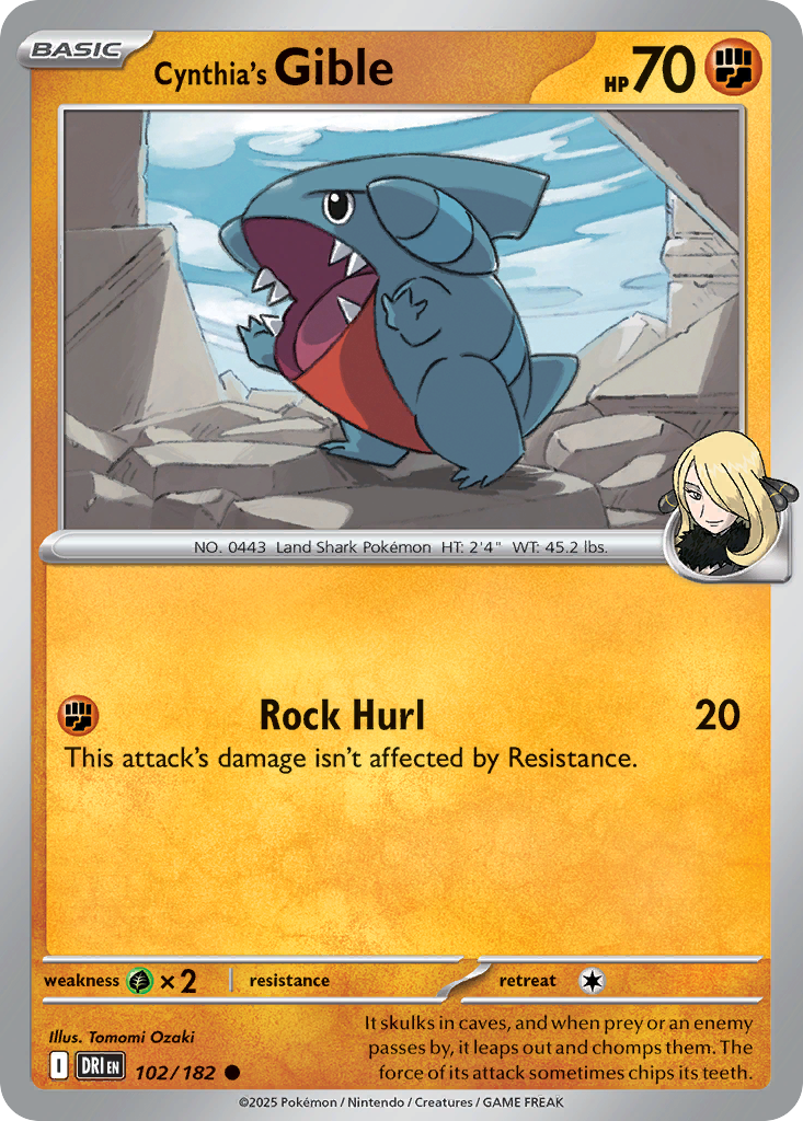 Cynthia's Gible · Destined Rivals (SV10) #102