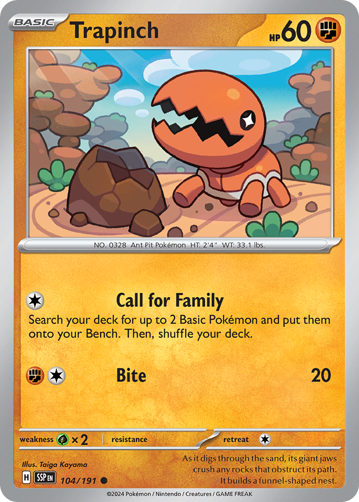 Trapinch · Surging Sparks (SV8) #104