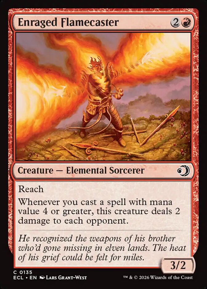 Enraged Flamecaster · Lorwyn Eclipsed (ECL) #135