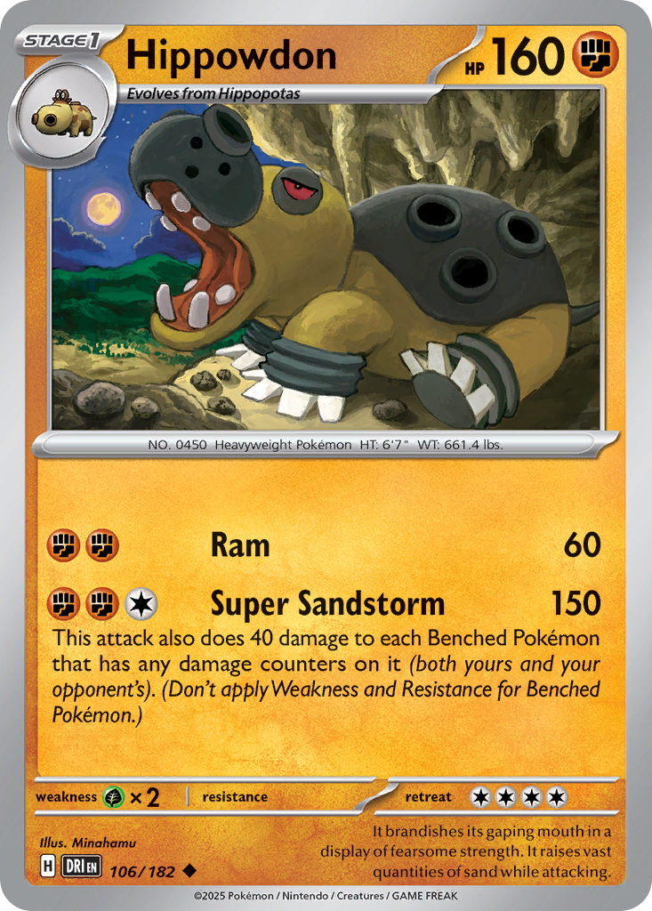 Hippowdon · Destined Rivals (SV10) #106
