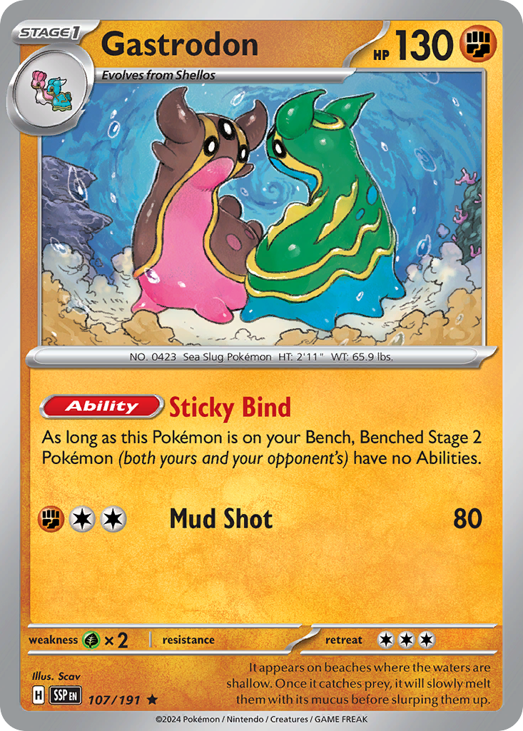 Gastrodon · Surging Sparks (SV8) #107