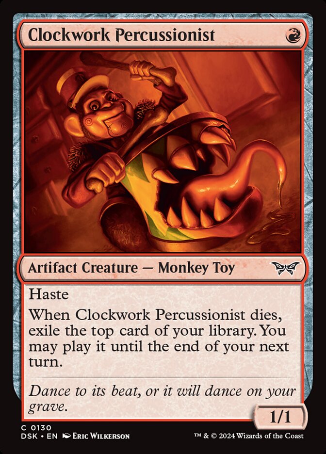 Clockwork Percussionist · Duskmourn: House of Horror (DSK) #130