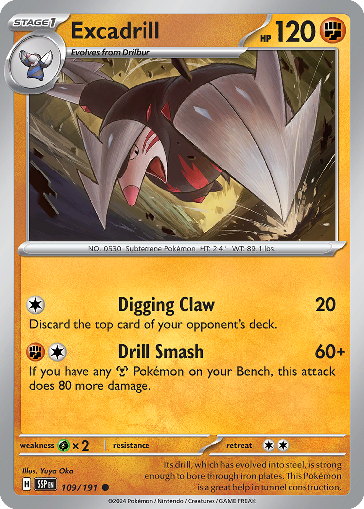 Excadrill · Surging Sparks (SV8) #109