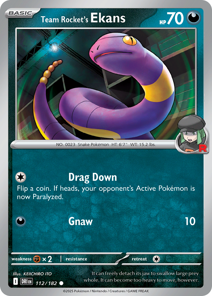 Team Rocket's Ekans · Destined Rivals (SV10) #112