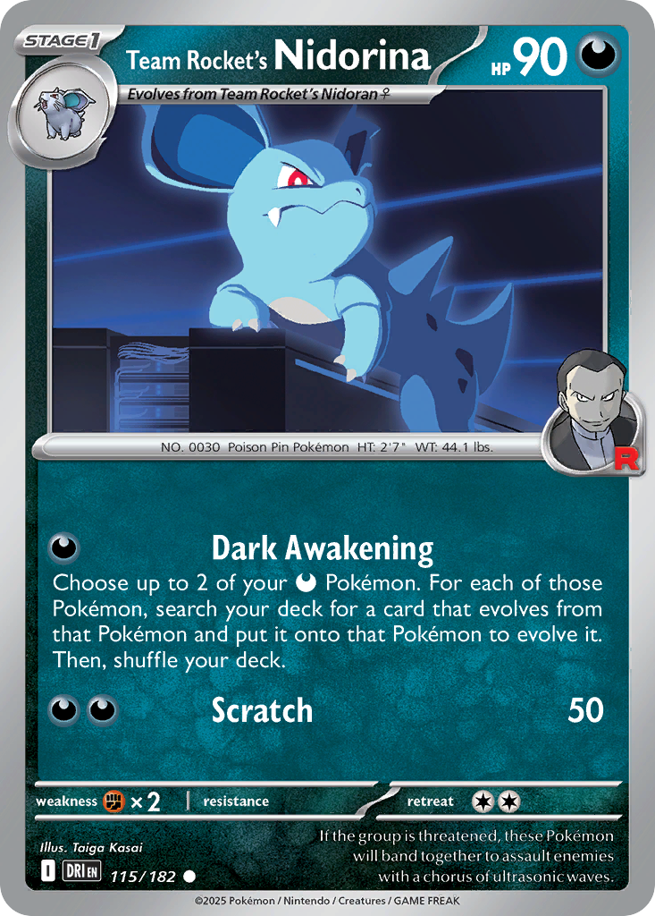 Team Rocket's Nidorina · Destined Rivals (SV10) #115