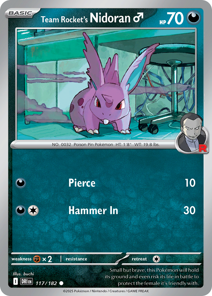 Team Rocket's Nidoran♂ · Destined Rivals (SV10) #117