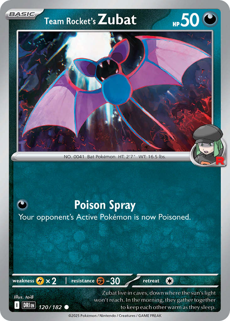 Team Rocket's Zubat · Destined Rivals (SV10) #120