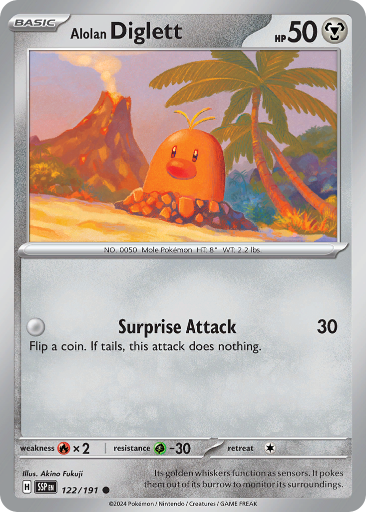 Alolan Diglett · Surging Sparks (SV8) #122