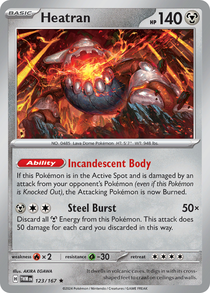 Heatran · Twilight Masquerade (SV6) #123
