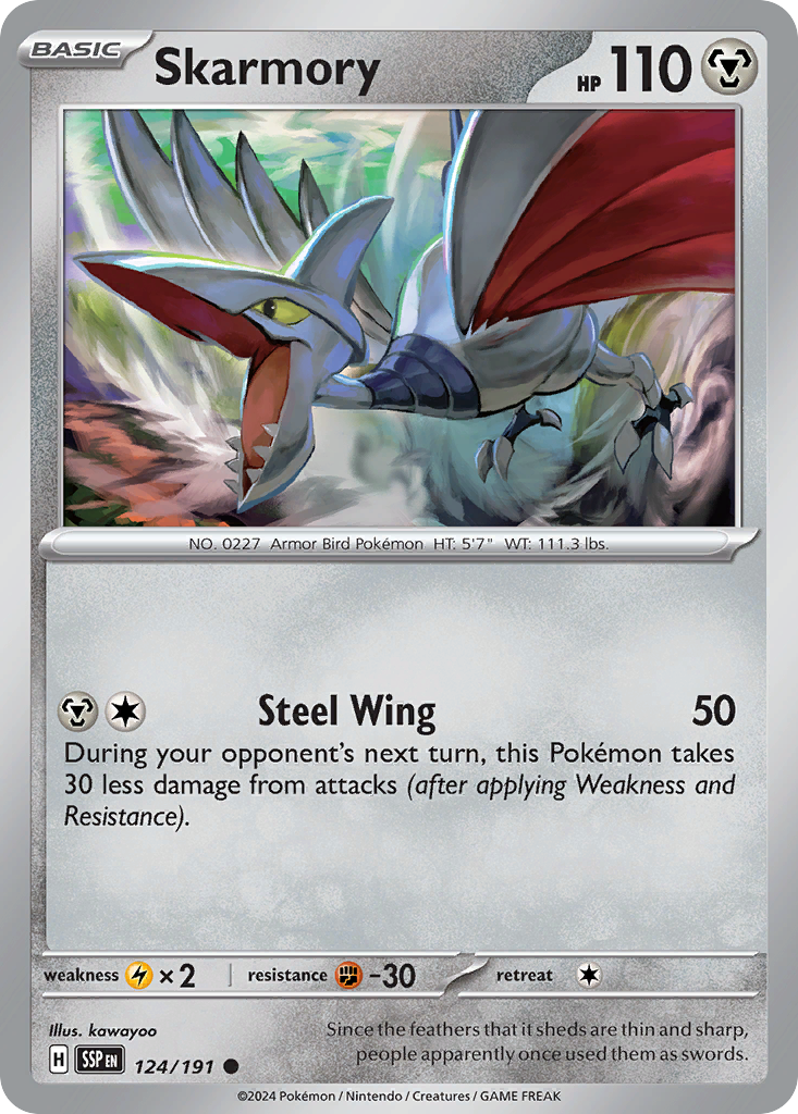 Skarmory · Surging Sparks (SV8) #124