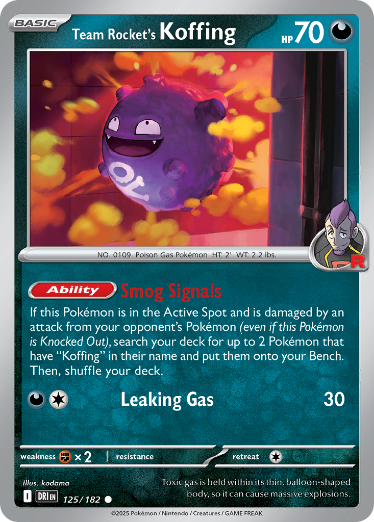 Team Rocket's Koffing · Destined Rivals (SV10) #125