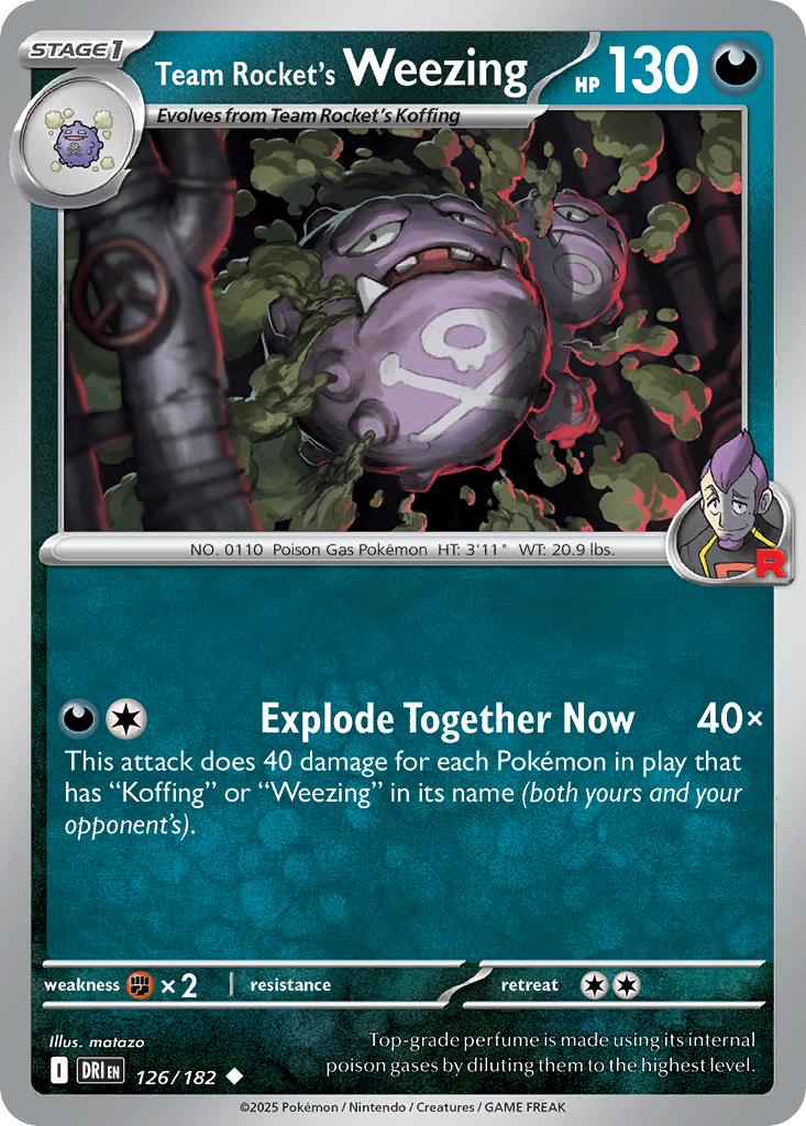 Team Rocket's Weezing · Destined Rivals (SV10) #126