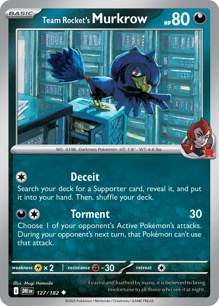 Team Rocket's Murkrow · Destined Rivals (SV10) #127