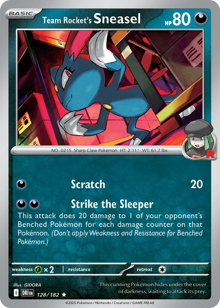 Team Rocket's Sneasel · Destined Rivals (SV10) #128