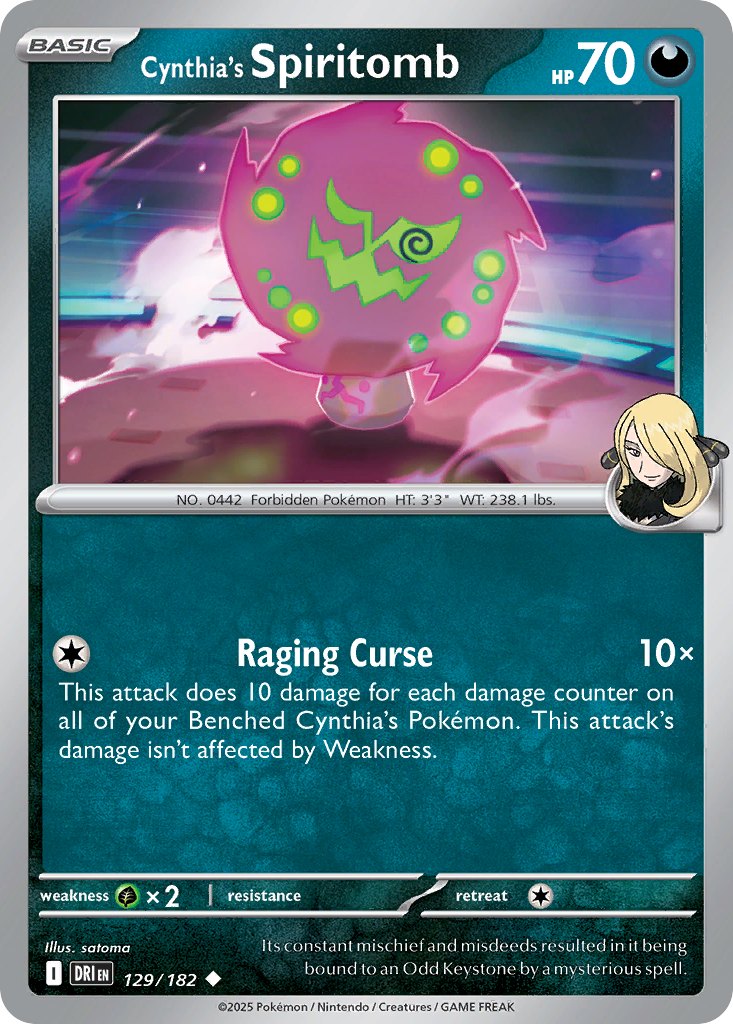 Cynthia's Spiritomb · Destined Rivals (SV10) #129