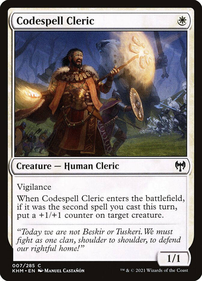 Codespell Cleric · Kaldheim (KHM) #7