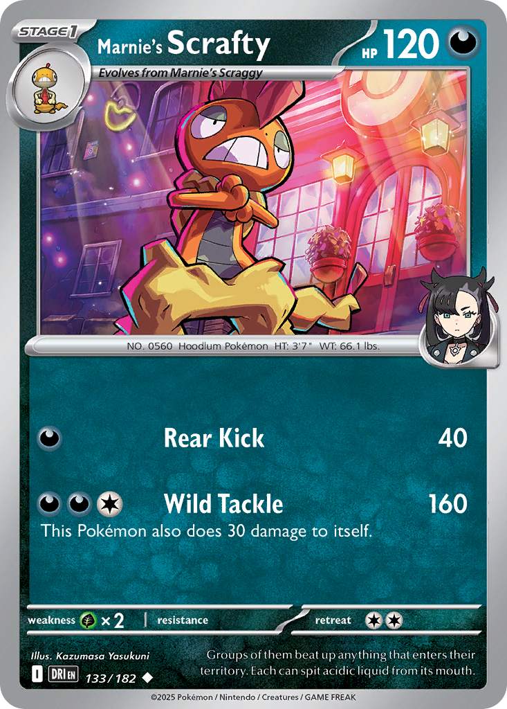 Marnie's Scrafty · Destined Rivals (SV10) #133