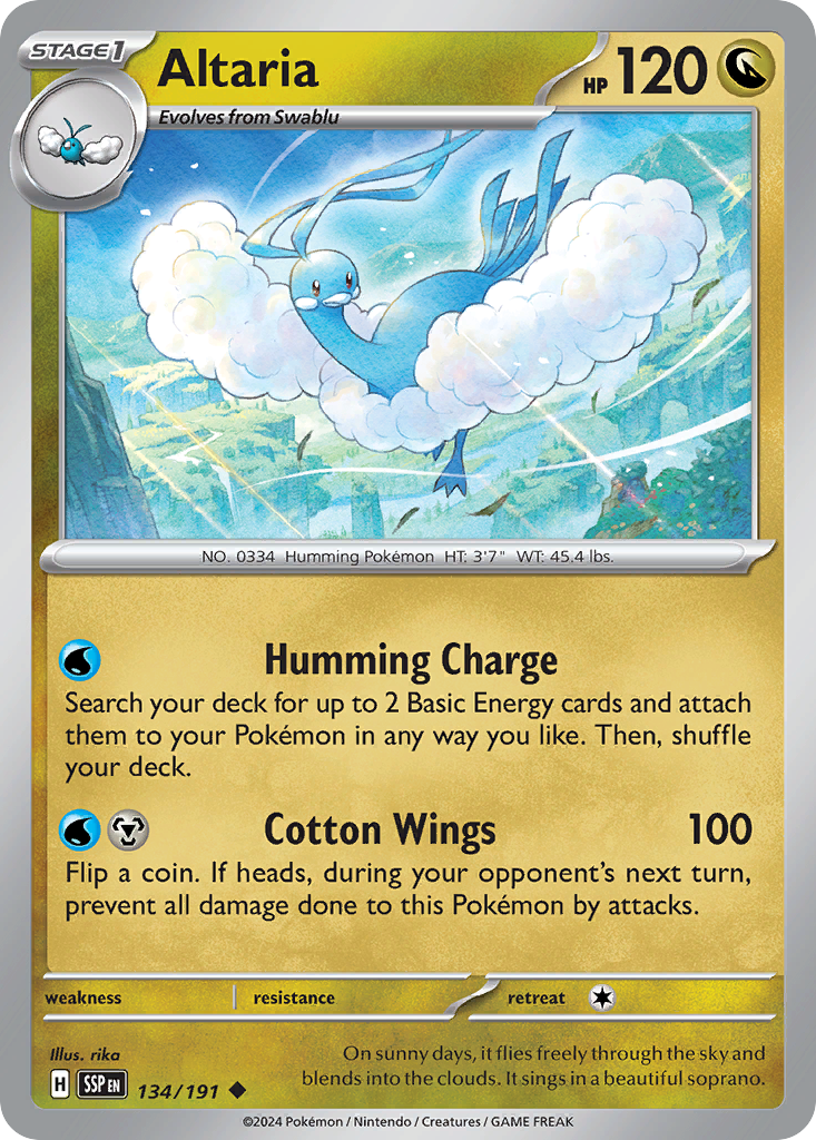 Altaria · Surging Sparks (SV8) #134