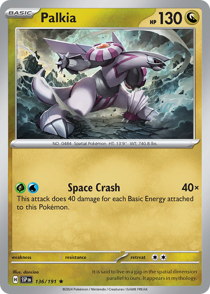 Palkia · Surging Sparks (SV8) #136