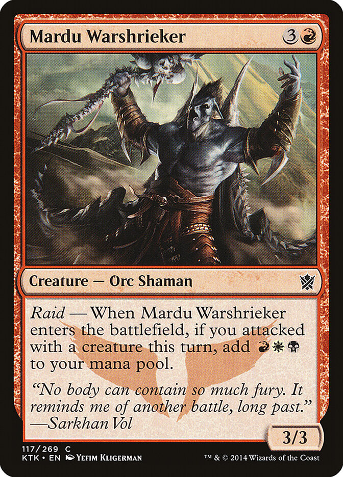Mardu Warshrieker · Khans of Tarkir (KTK) #117