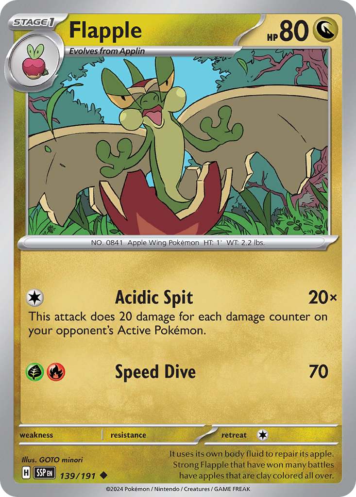Flapple · Surging Sparks (SV8) #139