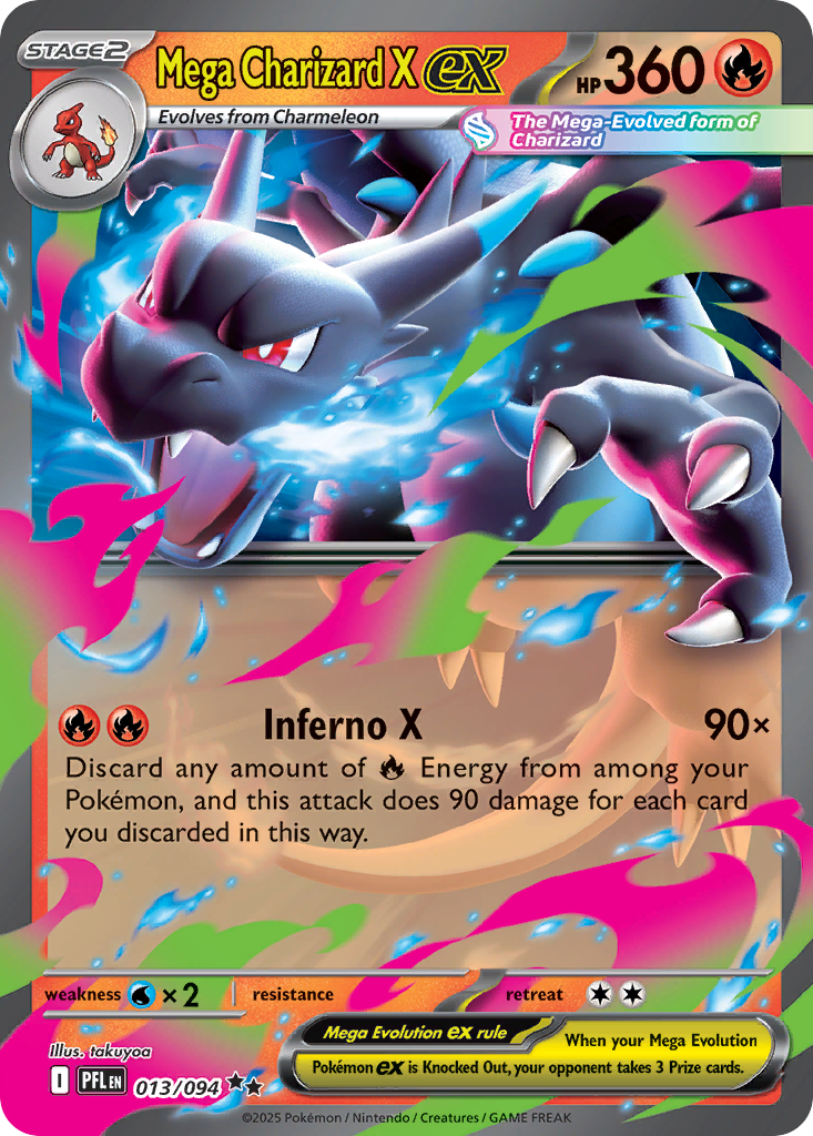 Mega Charizard X ex · Phantasmal Flames (ME2) #13